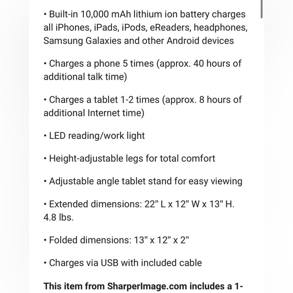 Sharper Image Laptop and tablet tablet tray - Picture 13 of 14